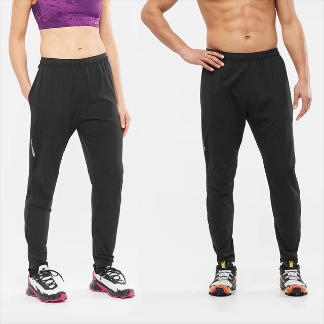 SALOMON ������� ���󥰥ѥ�� CROSS RUN PANT U DEEP BLACK LC1827000 ��˥��å��� ��������� �ѥ�� �ȥ쥤����˥� ���˥� �����ȥɥ� �ȥ��� �ޥ饽�� ���祮�� ���󥰥ѥ�� ���ȥ�å�