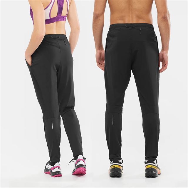 SALOMON ������� ���󥰥ѥ�� CROSS RUN PANT U DEEP BLACK LC1827000 ��˥��å��� ��������� �ѥ�� �ȥ쥤����˥� ���˥� �����ȥɥ� �ȥ��� �ޥ饽�� ���祮�� ���󥰥ѥ�� ���ȥ�å�