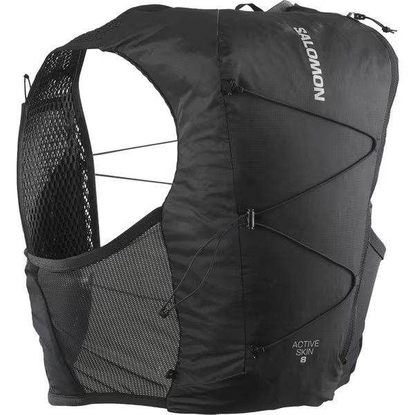 SALOMON ������� �٥��� �Хå��ѥå� Active SKIN 8 NO FLASKS LC2205100 BLACK/METAL ��˥��å��� �����ƥ��֥����� 8 �ȥ��󥶥å� ���˥󥰥٥��� ���å����å� �ϥ��ɥ졼����� �л� �ȥ�å��� ��� ��ǥ����� �ȥ��� ���å� �ե饹��̵��