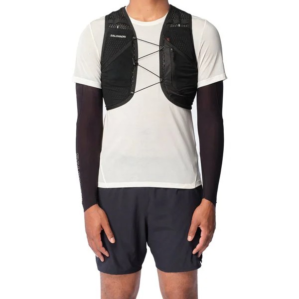 SALOMON ������� �٥��� �Хå��ѥå� Active SKIN 8 NO FLASKS LC2205100 BLACK/METAL ��˥��å��� �����ƥ��֥����� 8 �ȥ��󥶥å� ���˥󥰥٥��� ���å����å� �ϥ��ɥ졼����� �л� �ȥ�å��� ��� ��ǥ����� �ȥ��� ���å� �ե饹��̵��