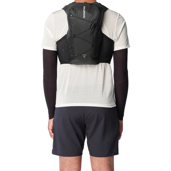 SALOMON ������� �٥��� �Хå��ѥå� Active SKIN 8 NO FLASKS LC2205100 BLACK/METAL ��˥��å��� �����ƥ��֥����� 8 �ȥ��󥶥å� ���˥󥰥٥��� ���å����å� �ϥ��ɥ졼����� �л� �ȥ�å��� ��� ��ǥ����� �ȥ��� ���å� �ե饹��̵��