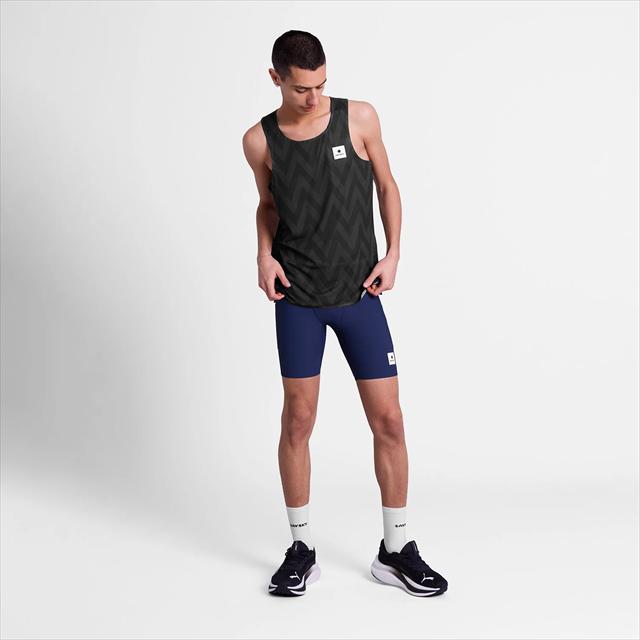 SAYSKY ���������� ���󥯥ȥå� ���˥󥰥���� �졼�����󥰥�å� SM30022c1062 Zig Zag Flow Air Singlet  ��� Blackzigzag �Ρ����꡼�� �졼���ե��å� �������� �ե��������� ���󥰥�å� �۴�®�� �ɥ饤 ���� ���ȥ�å� ���˥� �ޥ饽�� ���祮��