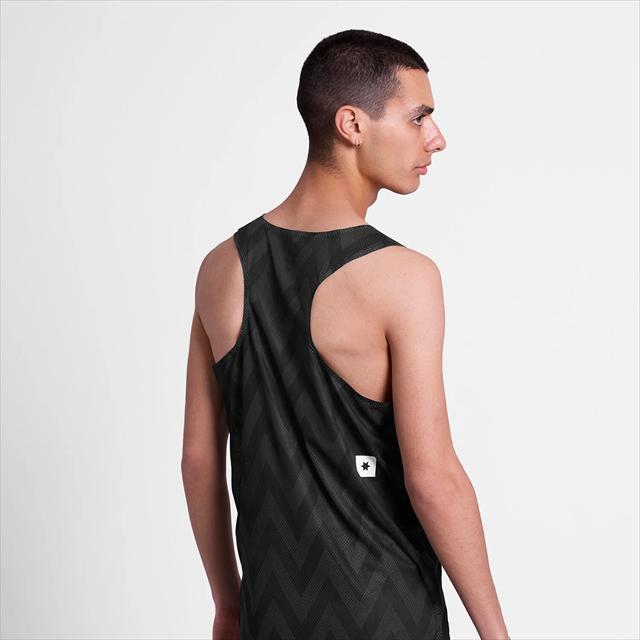 SAYSKY ���������� ���󥯥ȥå� ���˥󥰥���� �졼�����󥰥�å� SM30022c1062 Zig Zag Flow Air Singlet  ��� Blackzigzag �Ρ����꡼�� �졼���ե��å� �������� �ե��������� ���󥰥�å� �۴�®�� �ɥ饤 ���� ���ȥ�å� ���˥� �ޥ饽�� ���祮��