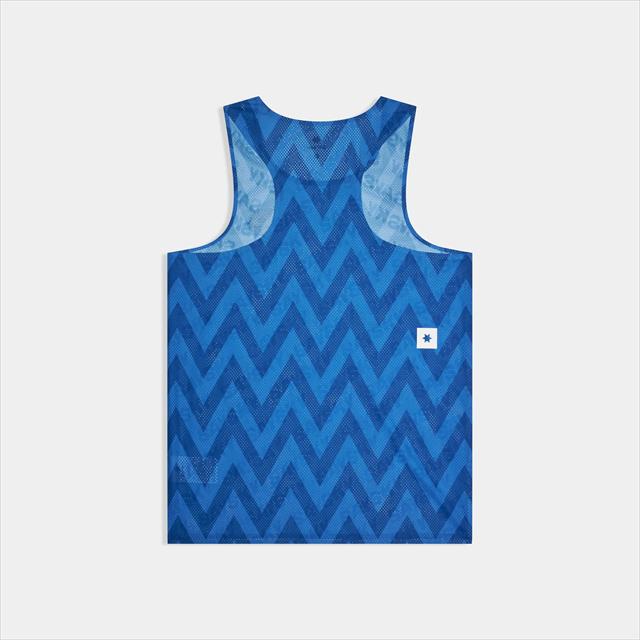 SAYSKY ���������� ���󥯥ȥå� ���˥󥰥���� �졼�����󥰥�å� SM30022c1063 Zig Zag Flow Air Singlet  ��� Bluezigzag �Ρ����꡼�� ���󥯥ȥå� �졼���ե��å� �������� �ե��������� ���󥰥�å� �۴�®�� �ɥ饤 ���� ���ȥ�å� ���˥� �ޥ饽�� ���祮��