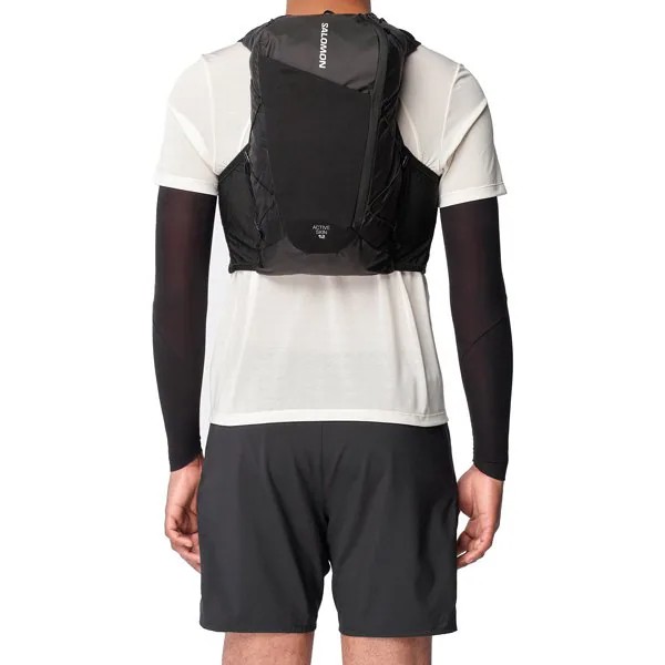 SALOMON ������� �٥��� �Хå��ѥå� ACTIVE SKIN 12 SET NO FLASKS LC2205700 BLACK/METAL �����ƥ��֥�����12���å� �ȥ��󥶥å� ���˥󥰥٥��� ���å����å� �ϥ��ɥ졼����� �л� �ȥ�å��� ��� ��ǥ����� �ȥ��� ���å� �ե饹��̵��