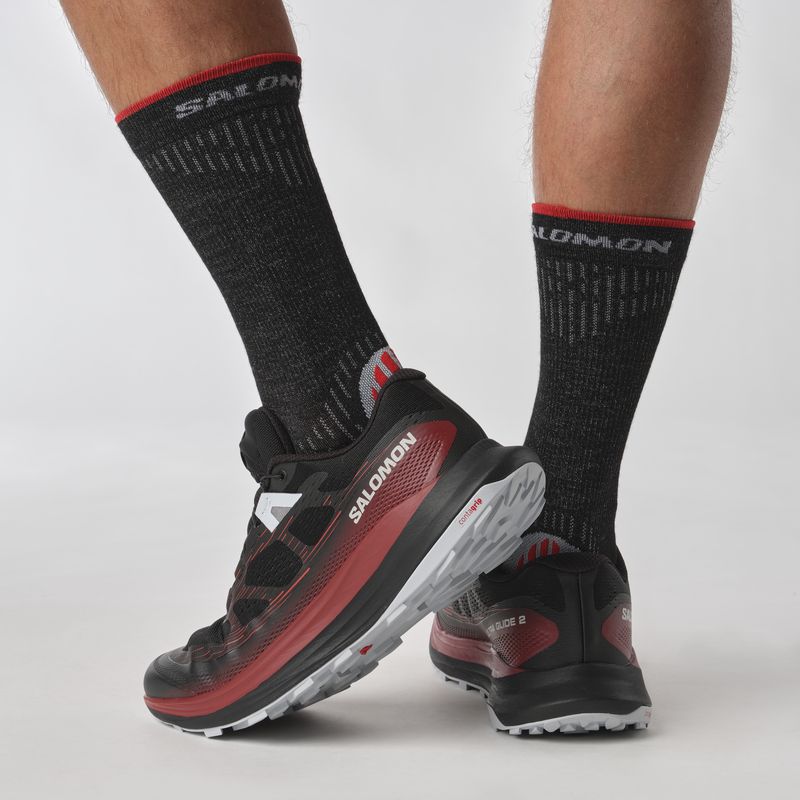 SALOMON ������� �ȥ쥤����˥󥰥��塼�� ULTRA GLIDE 2 Black/Red/Pearl L47212000 ����ȥ饰�饤��2 ��� �ȥ��󥷥塼�� �ȥ쥤�륷�塼�� �����ȥɥ����塼�� �ϥ����� ���л� �ȥ�å���