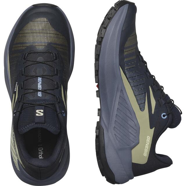 SALOMON ������� �ȥ쥤����˥󥰥��塼�� GENESIS W L47443200 �����ͥ��� ��ǥ����� Carbon/G/Aloe W. �ȥ��󥷥塼�� �ȥ쥤�륷�塼�� �����ȥɥ����塼�� �ϥ����� ���л� �ȥ�å���