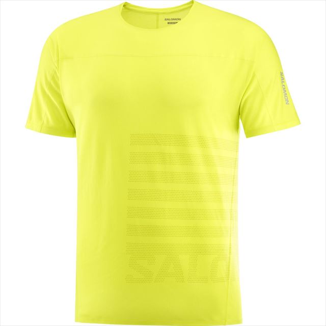 SALOMON  ȾµT SENSE AERO SS TEE GFX M LC2188800  Sulphur Spring/Citronelle 󥹥 S/S ƥ եå ȥ쥤˥ ˥ ȥ ޥ饽 祮 Ķ ɽ ̵ Ŭ