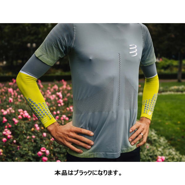 Compressport ����ץ쥹�ݡ��� ���˥󥰡��ȥ쥤����˥� ArmForce Ultralight ������ե����� ����ȥ�饤�� �����ॹ�꡼�� SU00008B Black