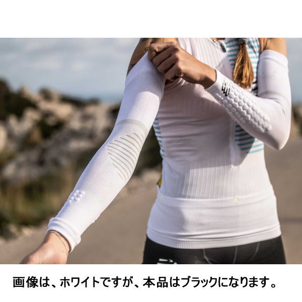 Compressport ����ץ쥹�ݡ��� ���˥󥰡��ȥ쥤����˥� ArmForce Ultralight ������ե����� ����ȥ�饤�� �����ॹ�꡼�� SU00008B Black