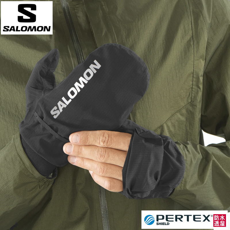 SALOMON  ˥󥰥 BONATTI WP MITTEN U DEEP BLACK/Reflectiv LC2052000 ܥʥåƥ ߥȥ ɿ奰  ȥ쥤˥ ȥ л ȥå  ȥɥ   ǥ ˥å