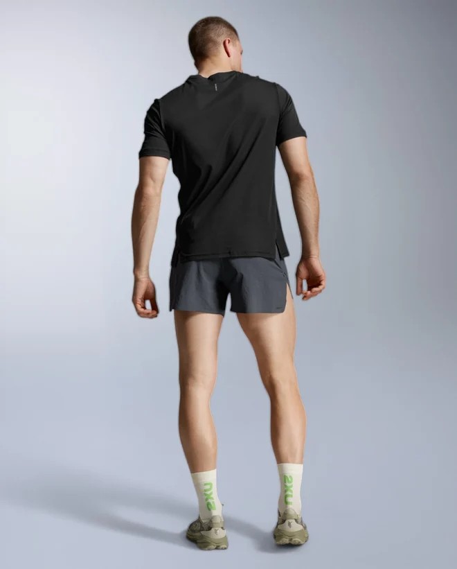 2XU �ġ������ॺ�桼 ȾµT����� Aero Trail Tee MR7672A ��� BLK/BRF ������ �ȥ쥤�� �ƥ��� ���˥� �ޥ饽�� ���祮�� �ȥ쥤����˥� �ȥ��� �졼�� ���� �۴�®�� �ۼ�ȯ�� �̵���
