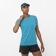 SALOMON ������� ȾµT����� SENSE AERO SS TEE GFX W LC2189900 ��ǥ����� Tahitian Tide/Peacock blue ���󥹥����� S/S �ƥ��� ����ե��å��� �ȥ쥤����˥� ���˥� �ȥ��� �ޥ饽�� ���祮�� Ķ���� �ɽ� �̵��� ��Ŭ