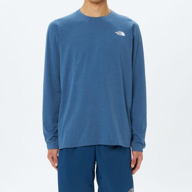 THE NORTH FACE ���Ρ����ե����� ĹµT����� L/S Enduro Crew NT62375 ��� �ޥ���ƥ�֥롼 ���󥰥��꡼�� ����ǥ塼�� ���롼 �ȥ쥤����˥� �ȥ��� �ޥ饽�� ���˥� ���祮�� �۴�®��