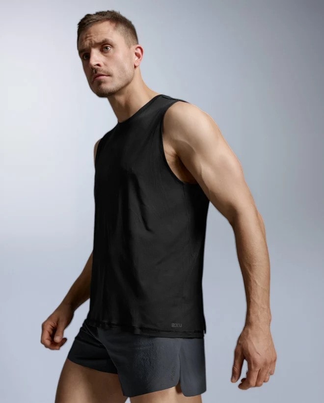 2XU �ġ������ॺ�桼 ���󥯥ȥå� ���˥󥰥���� Aero Trail Tank MR7673A ��� BLK/BRF ������ �ȥ쥤�� ���� �Ρ����꡼�� ���꡼�֥쥹 ���˥� �ޥ饽�� ���祮�� �ȥ쥤����˥� �ȥ��� �졼�� ���� �۴�®�� �ۼ�ȯ�� �̵���