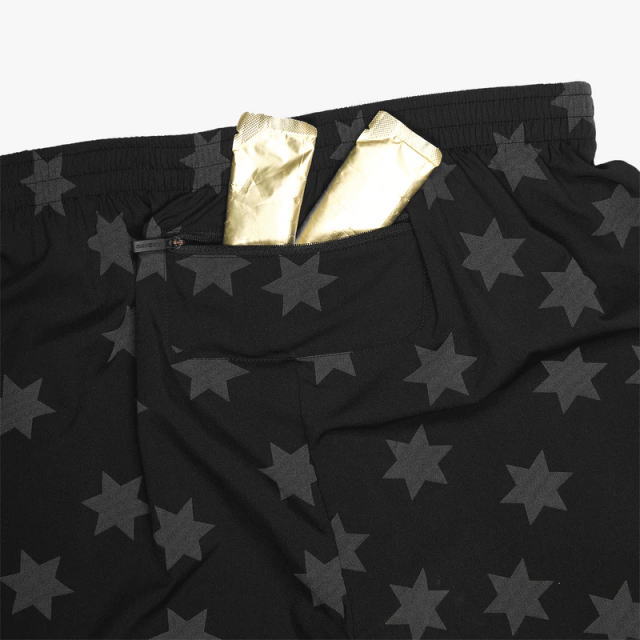 SAYSKY ���������� ���˥� �ѥ�� ���硼�� STAR REFLECTIVE Pace 2-IN-1 Shorts 5inch Black KMRSH03C1009 ��� ��˥��å��� �۴�®�� ���� �ȥ��� �ȥ쥤����˥�