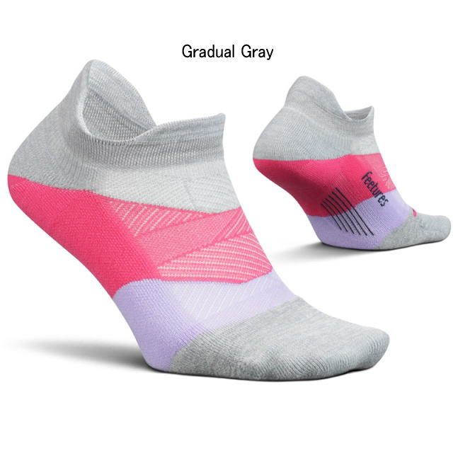 Feetures Elite Light Cushion No Show Tab – Calzini Tecnici Unisex (Medio, Grigio Elettrico) - 4