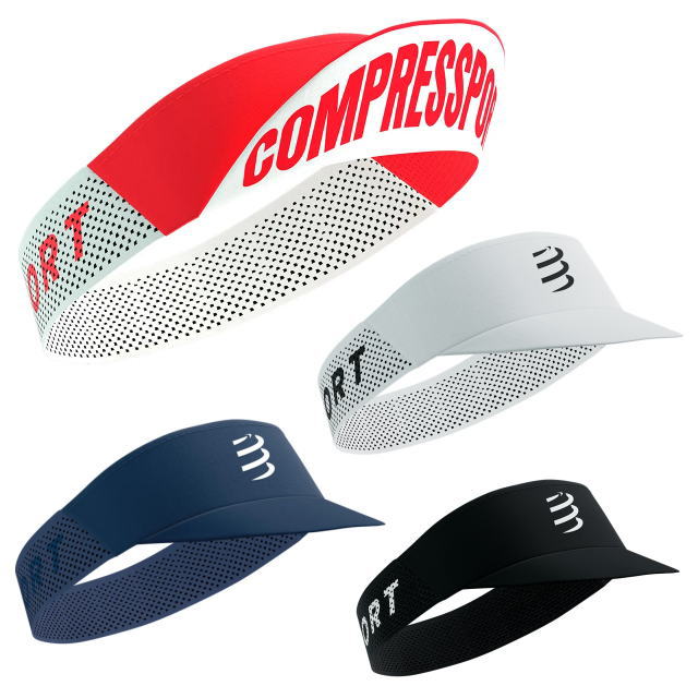 Compressport ����ץ쥹�ݡ��� ����Х����� Pro Racing Visor XHWU699 �ץ� �졼���� �Х����� �إåɥХ�� ���˥󥰥���å� ˹�� �۴�®�� ��å��� �ȥ쥤����˥� �ȥ��� �ޥ饽�� ���祮�� �����ȥɥ� ���ݡ���