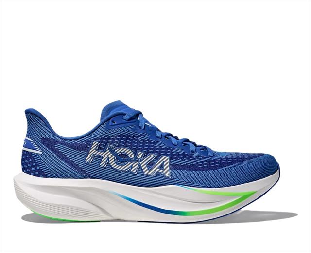 HOKA ONE ONE �ۥ� ���ͥ��� M MACH 7 1171904 COBALT BLUE/NEON GREEN ��� �ޥå�7 ���� ���˥󥰥��塼�� ���ԡ������� �졼�� ��� �ޥ饽�� ���祮�� ������ ��󥷥塼 ���ˡ����� �� ���å���� ���� �ڤ� Φ��