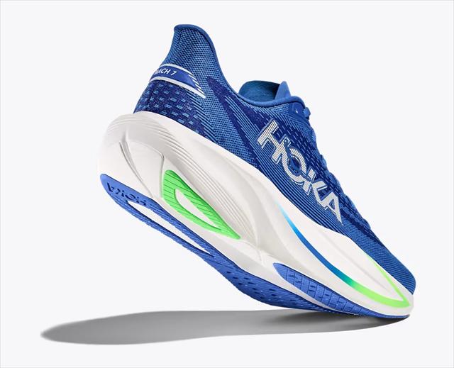 HOKA ONE ONE �ۥ� ���ͥ��� M MACH 7 1171904 COBALT BLUE/NEON GREEN ��� �ޥå�7 ���� ���˥󥰥��塼�� ���ԡ������� �졼�� ��� �ޥ饽�� ���祮�� ������ ��󥷥塼 ���ˡ����� �� ���å���� ���� �ڤ� Φ��
