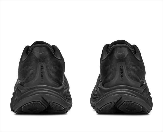 HOKA �ۥ� W CLIFTON 11 1176573 BLACK/BLACK ��ǥ����� ������� ����եȥ�10 ��B ���� ���˥󥰥��塼�� �ޥ饽�� ���祮�� ������ ��󥷥塼 ���ˡ����� �� ���å���� ���������� ���� �ڤ� �������� Φ��