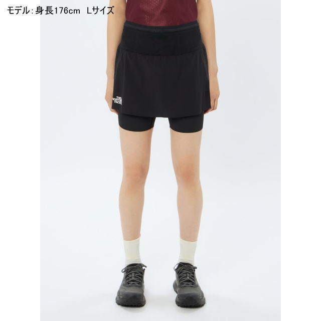 THE NORTH FACE ���Ρ����ե����� ���˥󥰥��硼�� Enduris Trail Skirt NBW72572 ��ǥ����� �֥�å� �ϡ��եѥ�� ����ǥ�ꥹ�ȥ쥤�륹������ ��������6�ݥ��å� �ȥ��� �ȥ쥤����˥� �ޥ饽�� ���˥� �۴�®�� ���ȥ�å� ���� û�ѥ�