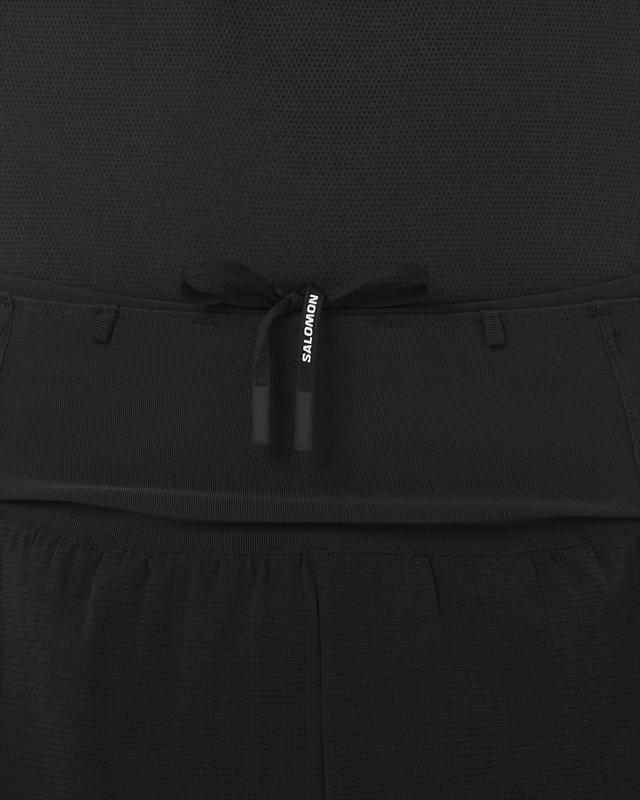 SALOMON ������� SENSE AERO 2in1 Shorts 5" M DEEP BLACK ��� �ϡ��եѥ�� ���� ������ 2����1 ���硼�� 5����� ��� �ȥ쥤����˥� ���˥� �����ȥɥ� �ȥ��� �ޥ饽�� ���祮�� ����ʡ��֥꡼�� ���ȥ�å� ��������