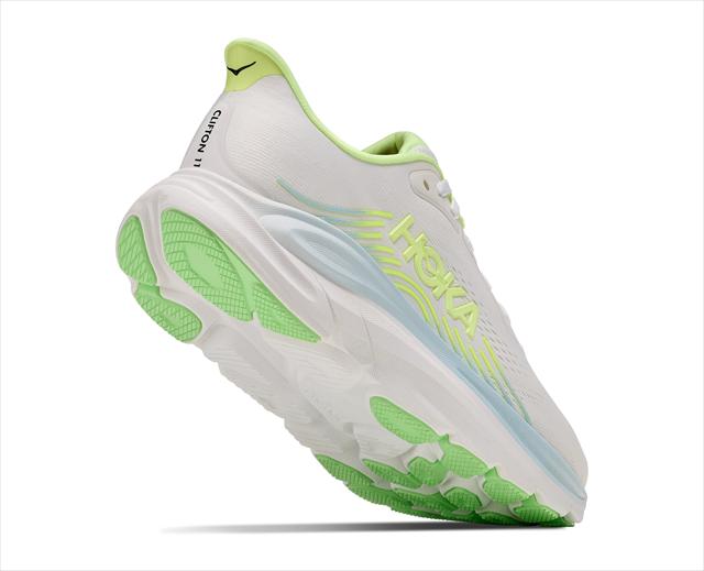 HOKA �ۥ� W CLIFTON 11 1176573 FROST/NEON YUZU ��ǥ����� ������� ����եȥ�10 ��B ���� ���˥󥰥��塼�� �ޥ饽�� ���祮�� ������ ��󥷥塼 ���ˡ����� �� ���å���� ���������� ���� �ڤ� �������� Φ��