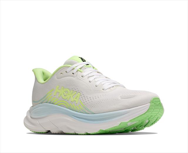 HOKA �ۥ� W CLIFTON 11 1176573 FROST/NEON YUZU ��ǥ����� ������� ����եȥ�10 ��B ���� ���˥󥰥��塼�� �ޥ饽�� ���祮�� ������ ��󥷥塼 ���ˡ����� �� ���å���� ���������� ���� �ڤ� �������� Φ��