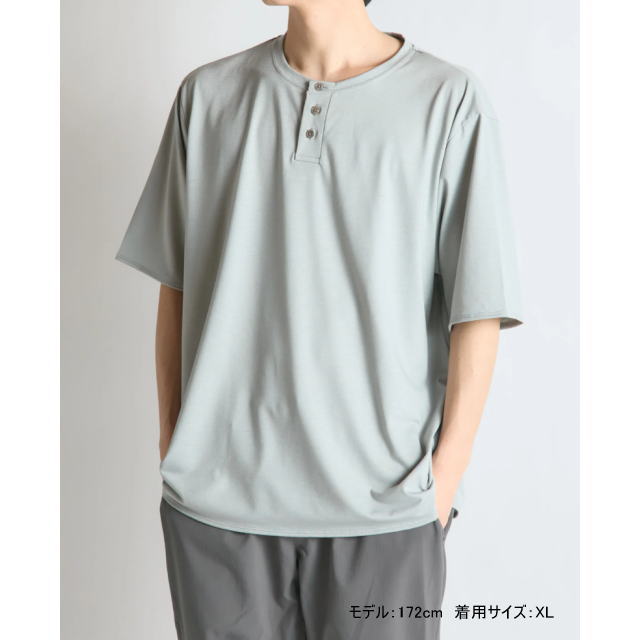 Bring �֥�� BW0107 WUNDERWEAR IMMERSION Henry Neck T-shirt �饤�ȥ��졼 ������������ ���ޡ������ �إ�꡼�ͥå�T����� ���硼�ȥ��꡼�� Ⱦµ ������51% �л� �ȥ�å��� �����ȥɥ��ȥ쥤����˥� �ȥ��� ��� ��ǥ����� ��˥��å���