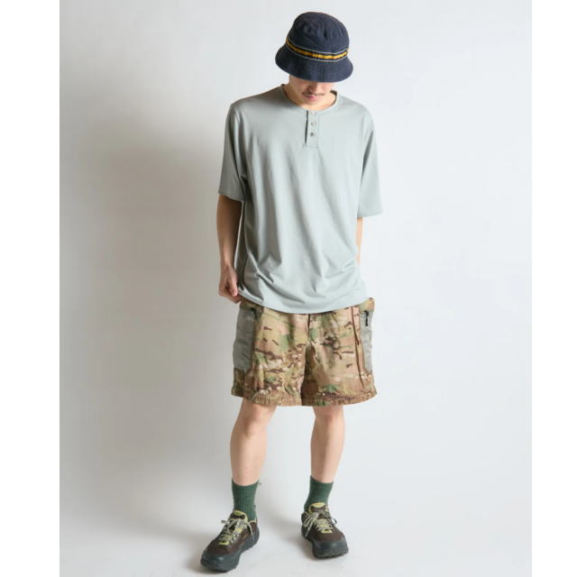 Bring �֥�� BW0107 WUNDERWEAR IMMERSION Henry Neck T-shirt �饤�ȥ��졼 ������������ ���ޡ������ �إ�꡼�ͥå�T����� ���硼�ȥ��꡼�� Ⱦµ ������51% �л� �ȥ�å��� �����ȥɥ��ȥ쥤����˥� �ȥ��� ��� ��ǥ����� ��˥��å���