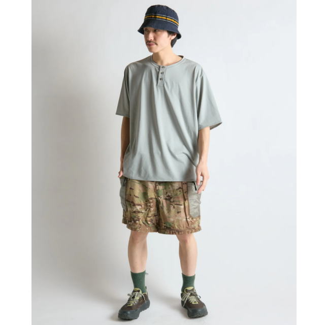Bring �֥�� BW0107 WUNDERWEAR IMMERSION Henry Neck T-shirt �饤�ȥ��졼 ������������ ���ޡ������ �إ�꡼�ͥå�T����� ���硼�ȥ��꡼�� Ⱦµ ������51% �л� �ȥ�å��� �����ȥɥ��ȥ쥤����˥� �ȥ��� ��� ��ǥ����� ��˥��å���