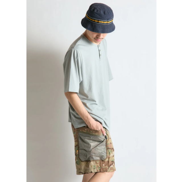 Bring �֥�� BW0107 WUNDERWEAR IMMERSION Henry Neck T-shirt �饤�ȥ��졼 ������������ ���ޡ������ �إ�꡼�ͥå�T����� ���硼�ȥ��꡼�� Ⱦµ ������51% �л� �ȥ�å��� �����ȥɥ��ȥ쥤����˥� �ȥ��� ��� ��ǥ����� ��˥��å���