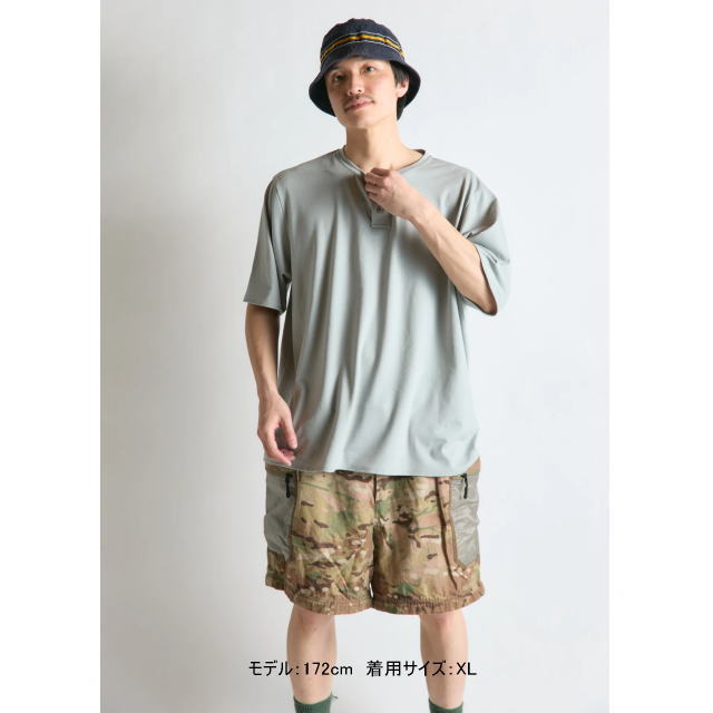 Bring �֥�� BW0107 WUNDERWEAR IMMERSION Henry Neck T-shirt �饤�ȥ��졼 ������������ ���ޡ������ �إ�꡼�ͥå�T����� ���硼�ȥ��꡼�� Ⱦµ ������51% �л� �ȥ�å��� �����ȥɥ��ȥ쥤����˥� �ȥ��� ��� ��ǥ����� ��˥��å���