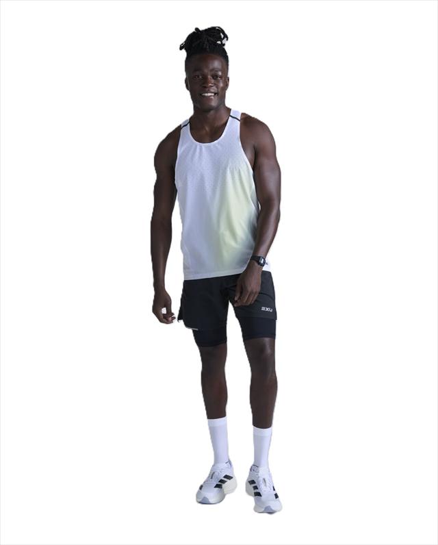 2XU �ġ������ॺ�桼 ���󥯥ȥå� ���˥󥰥���� 2XU Light Speed React Singlet MR7375A ��� CMM/BRF �饤�ȥ��ԡ��� �ꥢ���� ���󥰥�å� �Ρ����꡼�� ���˥� �ޥ饽�� �ȥ쥤����˥� �ȥ��� �졼�� Ķ���� �۴�®�� �̵���