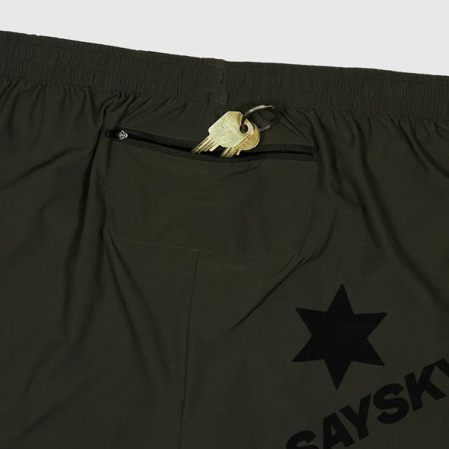 SAYSKY ���������� ���˥󥰥��硼�� XMRSH20c301 2-in-1 Pace Shorts 5inch Green ��� �ڡ������硼�� 5����� ���꡼�� �ϡ��եѥ�� ����ʡ��ϡ��ե����� ���� ���Ф����ɻ� ���ȥ�å� ���� �۴�®�� �ޥ饽�� ���祮�� �ȥ쥤����˥� �ȥ���