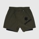 SAYSKY ���������� ���˥󥰥��硼�� XMRSH20c301 2-in-1 Pace Shorts 5inch Green ��� �ڡ������硼�� 5����� ���꡼�� �ϡ��եѥ�� ����ʡ��ϡ��ե����� ���� ���Ф����ɻ� ���ȥ�å� ���� �۴�®�� �ޥ饽�� ���祮�� �ȥ쥤����˥� �ȥ���