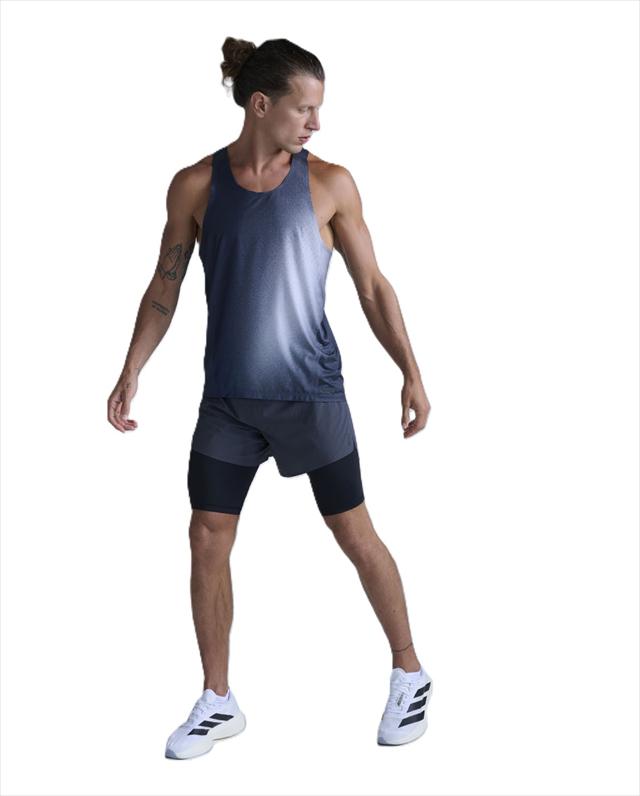 2XU �ġ������ॺ�桼 ���󥯥ȥå� ���˥󥰥���� 2XU Light Speed React Singlet MR7375A ��� MSM/BRF �饤�ȥ��ԡ��� �ꥢ���� ���󥰥�å� �Ρ����꡼�� ���˥� �ޥ饽�� �ȥ쥤����˥� �ȥ��� �졼�� Ķ���� �۴�®�� �̵���