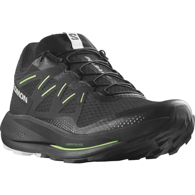 SALOMON  ȥ쥤˥󥰥塼 PULSAR TRAIL Black/Black/Green L47385200