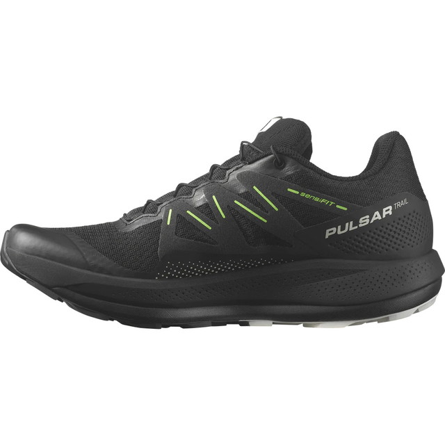 SALOMON  ȥ쥤˥󥰥塼 PULSAR TRAIL Black/Black/Green L47385200