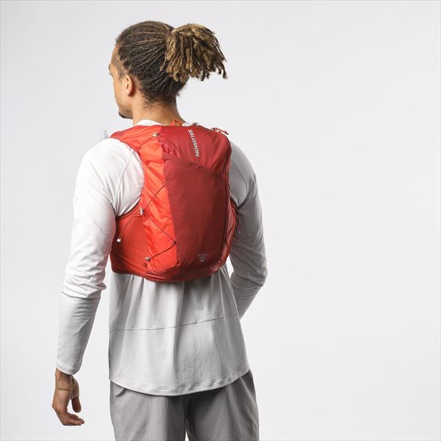 SALOMON ������� �٥��� �Хå��ѥå� ACTIVE SKIN 12 SET LC2177500 RED D./H.R.RED �ȥ쥤����˥�  �ȥ��󥶥å� ���˥󥰥٥��� ���å����å� �л� �ȥ�å��� ��� ��ǥ�����