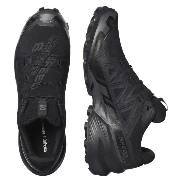 SALOMON ������� �ȥ쥤����˥󥰥��塼�� ��� SPEEDCROSS 6 GTX L41738600 BLACK ���ԡ��ɥ����� �����ƥå��� GORE-TEX �ɿ�Ʃ�� �ȥ��󥷥塼�� �ȥ쥤�륷�塼�� �����ȥɥ����塼�� ���ˡ����� �ϥ����� �л� ���Ф� �ȥ�å��� �������å� 