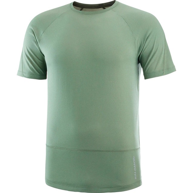 SALOMON ������� ȾµT����� ��� CROSS RUN SS TEE M Laurel Wreath LC2195000 ��������� SS ���硼�ȥ��꡼�� ®�� ���� �ȥ쥤����˥� �ȥ��� �ޥ饽�� ���祮�� �����ȥɥ� �ϥ����� ���л� ���Ф� �ȥ�å���