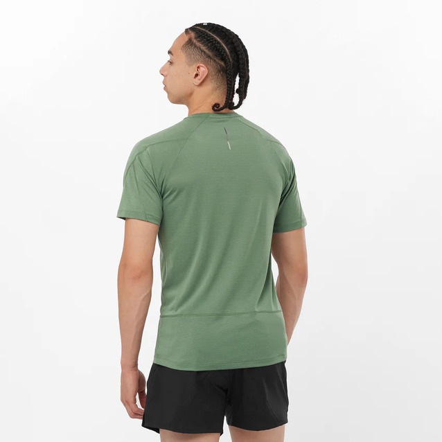 SALOMON ������� ȾµT����� ��� CROSS RUN SS TEE M Laurel Wreath LC2195000 ��������� SS ���硼�ȥ��꡼�� ®�� ���� �ȥ쥤����˥� �ȥ��� �ޥ饽�� ���祮�� �����ȥɥ� �ϥ����� ���л� ���Ф� �ȥ�å���