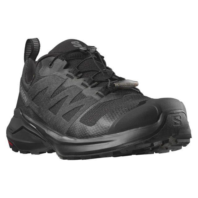 SALOMON ������� �ȥ쥤����˥󥰥��塼�� ��� X-ADVENTURE GTX L47321100 BLACK ��-���ɥ٥���㡼 �����ƥå��� GORE-TEX �ɿ�Ʃ�� �ȥ��󥷥塼�� �ȥ쥤�륷�塼�� �����ȥɥ����塼�� ���ˡ����� �ϥ����� �л� ���Ф� �ȥ�å��� �������å� 
