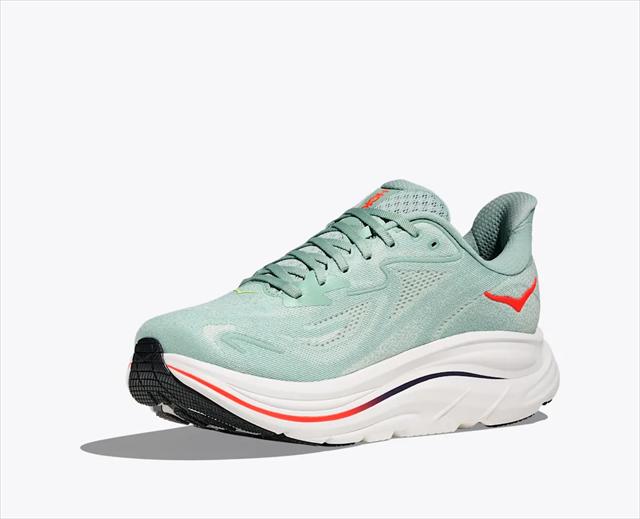 HOKA ONE ONE �ۥ� ���ͥ��� M CLIFTON 10 WIDE 1162032 SAGE/NEON FLAME ��� ����եȥ�10 ��EE 2E �磻�� ���� ���˥󥰥��塼�� �ޥ饽�� ���祮�� ������ ��󥷥塼 ���ˡ����� �� ���å���� ���������� ���� �ڤ� �������� Φ��