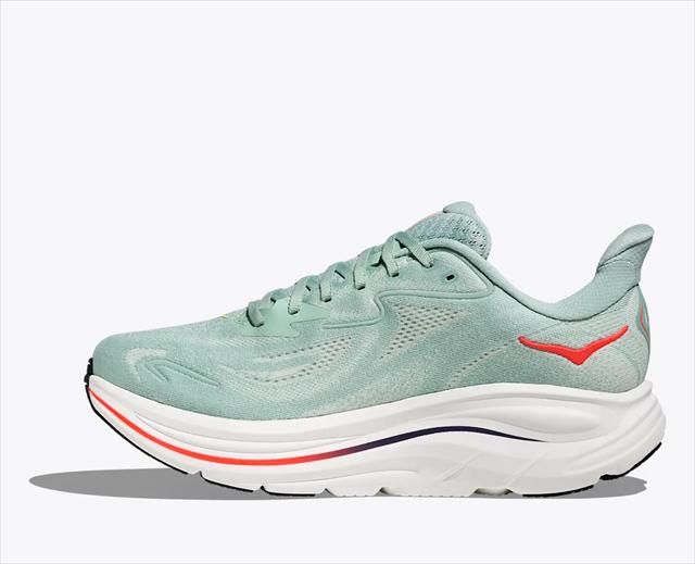 HOKA ONE ONE �ۥ� ���ͥ��� M CLIFTON 10 WIDE 1162032 SAGE/NEON FLAME ��� ����եȥ�10 ��EE 2E �磻�� ���� ���˥󥰥��塼�� �ޥ饽�� ���祮�� ������ ��󥷥塼 ���ˡ����� �� ���å���� ���������� ���� �ڤ� �������� Φ��