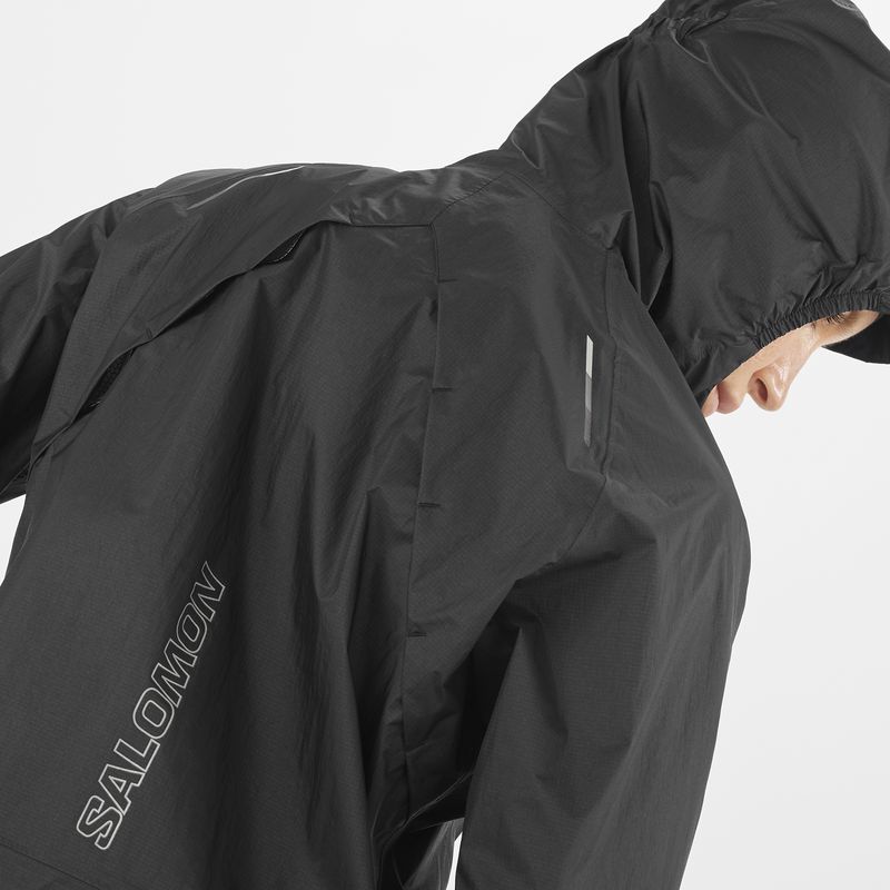 SALOMON ������� �ȥ쥤����˥� �쥤�󥸥㥱�å� BONATTI WP Jacket JKT W DEEP BLACK LC1888000 ��ǥ����� ������� WaterProof �ܥʥåƥ� �����������ץ롼�� ���㥱�å� �籩 �ɿ�Ʃ�� �����ȥɥ� �л� �ȥ�å���