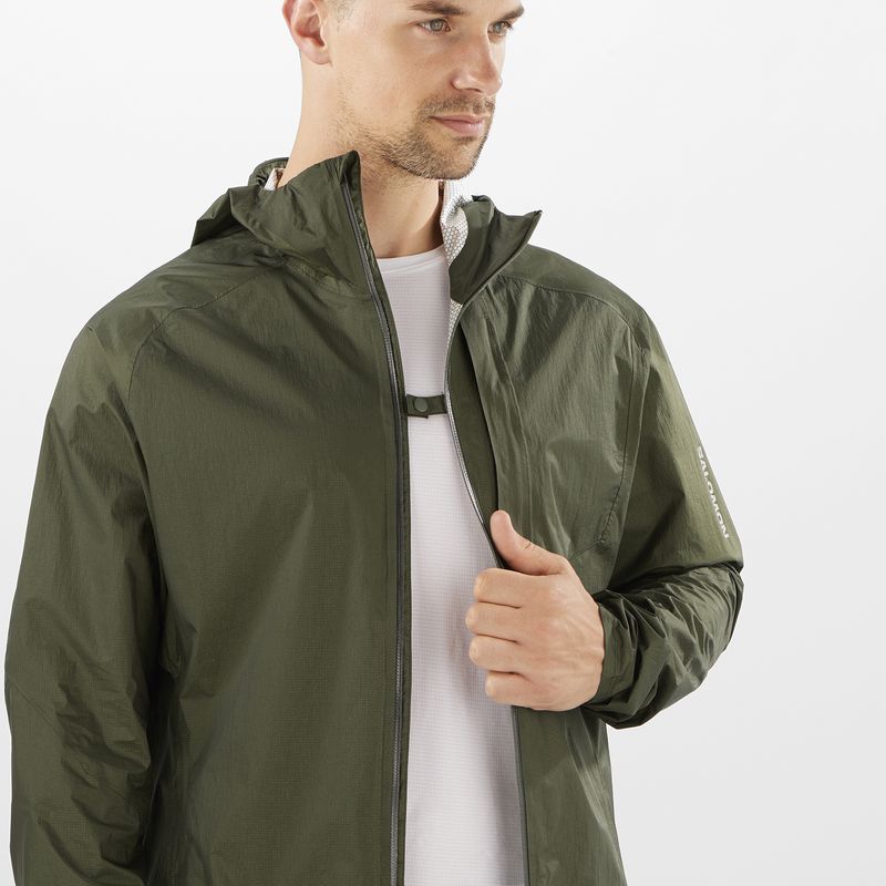 SALOMON ������� �ȥ쥤����˥� �쥤�󥸥㥱�å� BONATTI WP Jacket JKT M Forest Night LC2043800 ��� WaterProof �ܥʥåƥ� �����������ץ롼�� ���㥱�å� �籩 �ɿ�Ʃ�� �����ȥɥ� �л� �ȥ�å���