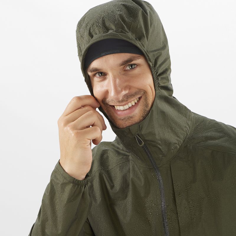 SALOMON ������� �ȥ쥤����˥� �쥤�󥸥㥱�å� BONATTI WP Jacket JKT M Forest Night LC2043800 ��� WaterProof �ܥʥåƥ� �����������ץ롼�� ���㥱�å� �籩 �ɿ�Ʃ�� �����ȥɥ� �л� �ȥ�å���